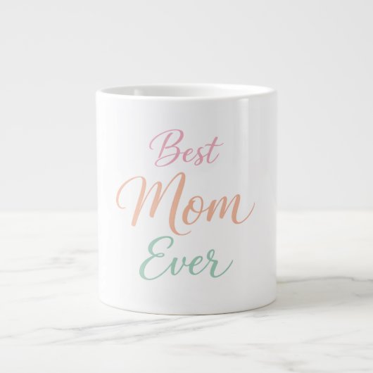 Best Mom Ever Personalized Coffee Mug ジャンボコーヒーマグカップ (正面)