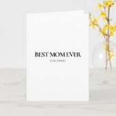 Best Mom Ever Personalized Greeting Card カード (黄色い花)
