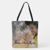 Best Mom Ever Personalized Kids Names Two Photos  トートバッグ (正面)