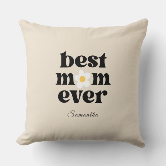 Best Mom Ever Personalized Mother's Day クッション (正面)