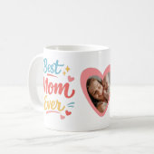 Best Mom Ever Personalized Mother's Day   コーヒーマグカップ (正面左)