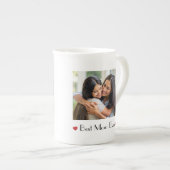 Best Mom Ever Personalized Mug | Best Mom Gift ボーンチャイナマグカップ (正面右)