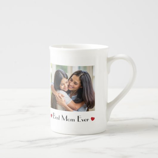 Best Mom Ever Personalized Mug | Best Mom Gift ボーンチャイナマグカップ (右)