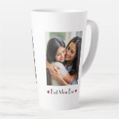 Best Mom Ever Personalized Mug | Gift For Mom カフェラテマグ (右アングル)