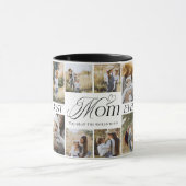 Best Mom Ever Personalized Photo Collage keepsake マグカップ (中央)