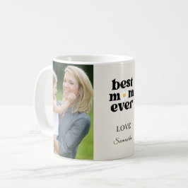  Best Mom Ever Personalized Photo Mother's Day コーヒーマグカップ