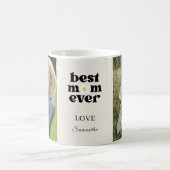  Best Mom Ever Personalized Photo Mother's Day コーヒーマグカップ (中央)