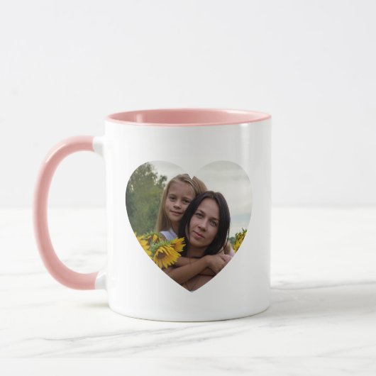Best Mom Ever Personalized Photo Mug マグカップ (左)