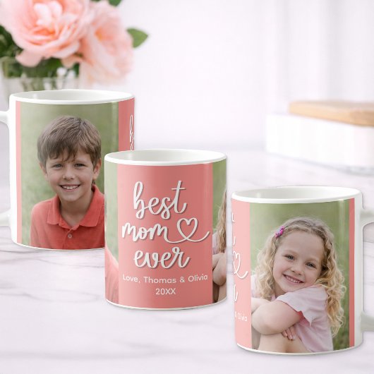 Best Mom Ever Personalized Photo Mug Gift コーヒーマグカップ