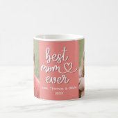 Best Mom Ever Personalized Photo Mug Gift コーヒーマグカップ (中央)