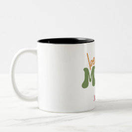 Best Mom Ever Personalized Script Name Mug ツートーンマグカップ