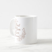 Best Mom Ever Personilized Mug コーヒーマグカップ (正面左)