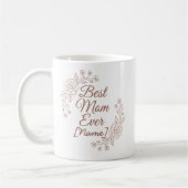 Best Mom Ever Personilized Mug コーヒーマグカップ (左)