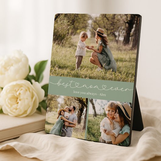 Best Mom Ever Photo Collage フォトプラーク