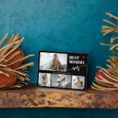 Best mom ever photo collage black フォトプラーク (側面)