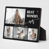 Best mom ever photo collage black フォトプラーク (側面)