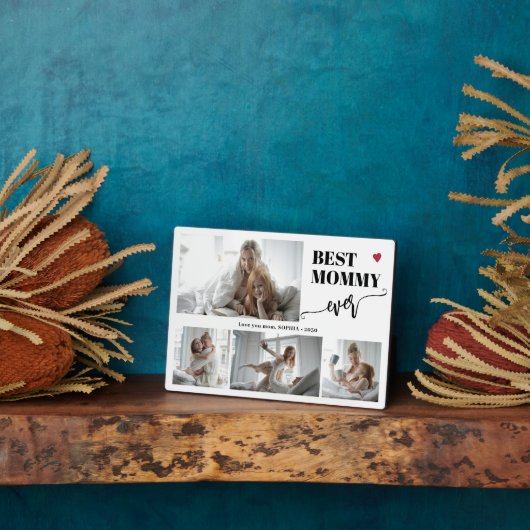 Best mom ever photo collage keepsake フォトプラーク (側面)