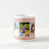 Best Mom Ever Photo Collage Peach Happy Birthday コーヒーマグカップ (中央)