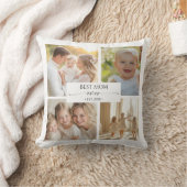 Best Mom Ever Photo Collage Pillow クッション (ブランケット)