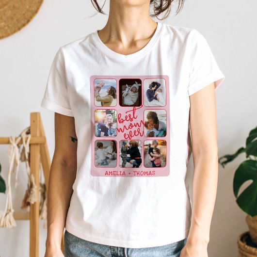 Best Mom Ever Photo Collage Tシャツ