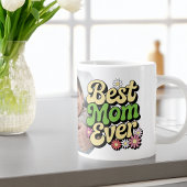 Best Mom Ever Photo Mother's Day ジャンボコーヒーマグカップ