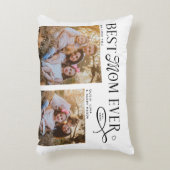 Best Mom Ever Photos Heart Mothers Day Gifts  アクセントクッション (正面(垂直))