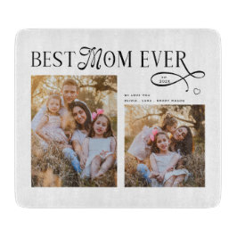 Best Mom Ever Photos Heart Mothers Day Gifts カッティングボード