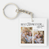 Best Mom Ever Photos Heart Mothers Day Gifts キーホルダー (正面)