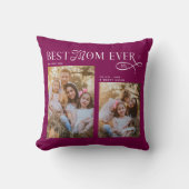 Best Mom Ever Photos Heart Mothers Day Gifts クッション (正面)