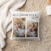 Best Mom Ever Photos Heart Mothers Day Gifts クッション (ブランケット)