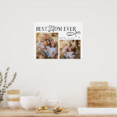 Best Mom Ever Photos Heart Mothers Day Gifts ポスター (キッチン)