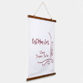 Best mom ever red love Spanish border stylish  吊り下げ型タペストリー (傾斜あり)