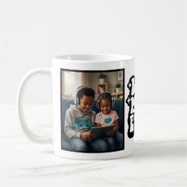 Best Mom Ever Retro Groovy 2 Photo Keepsake コーヒーマグカップ