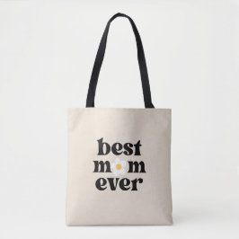 Best Mom Ever Retro Typography Mother's day トートバッグ