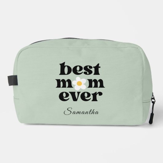 Best Mom Ever Sage Green Personalized Mother's Day ドップキット (正面)