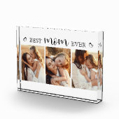 Best Mom Ever Script Gift For Mom Photo Collage フォトブロック (右)