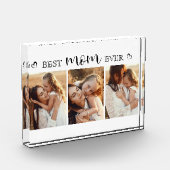 Best Mom Ever Script Gift For Mom Photo Collage フォトブロック (左)