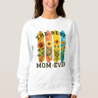 Best Mom Ever Sunflower Watercolor Sweatshirt - Mo スウェットシャツ