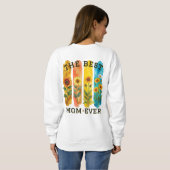 Best Mom Ever Sunflower Watercolor Sweatshirt - Mo スウェットシャツ (裏面フル)