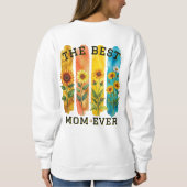 Best Mom Ever Sunflower Watercolor Sweatshirt - Mo スウェットシャツ (裏面)
