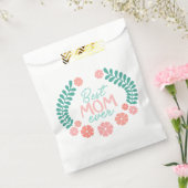 Best mom ever text in floral frame フェイバーバッグ (封をした状態)