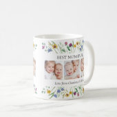 Best Mom Ever Wildflower Photo Mother's Day コーヒーマグカップ (正面右)