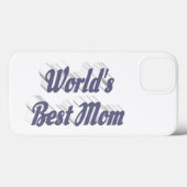 Best Mom gray text Case-Mate iPhoneケース (裏面 (横))