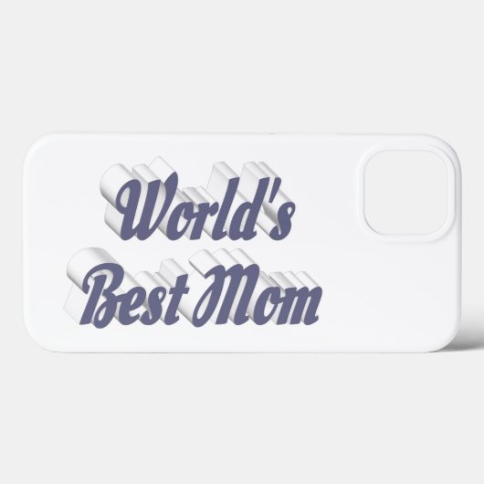 Best Mom gray text Case-Mate iPhoneケース (裏面 (横))