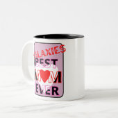 Best mom in the galaxy ツートーンマグカップ (正面左)