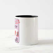 Best mom in the galaxy ツートーンマグカップ (中央)