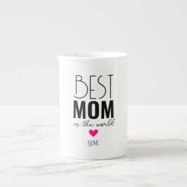 Best mom in the world ボーンチャイナマグカップ