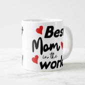 Best Mom In The World Mother's Day ジャンボコーヒーマグカップ (正面右)