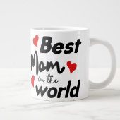 Best Mom In The World Mother's Day ジャンボコーヒーマグカップ (右)