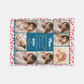 Best Mom in the World | Personalized Photo フリースブランケット (正面(横))